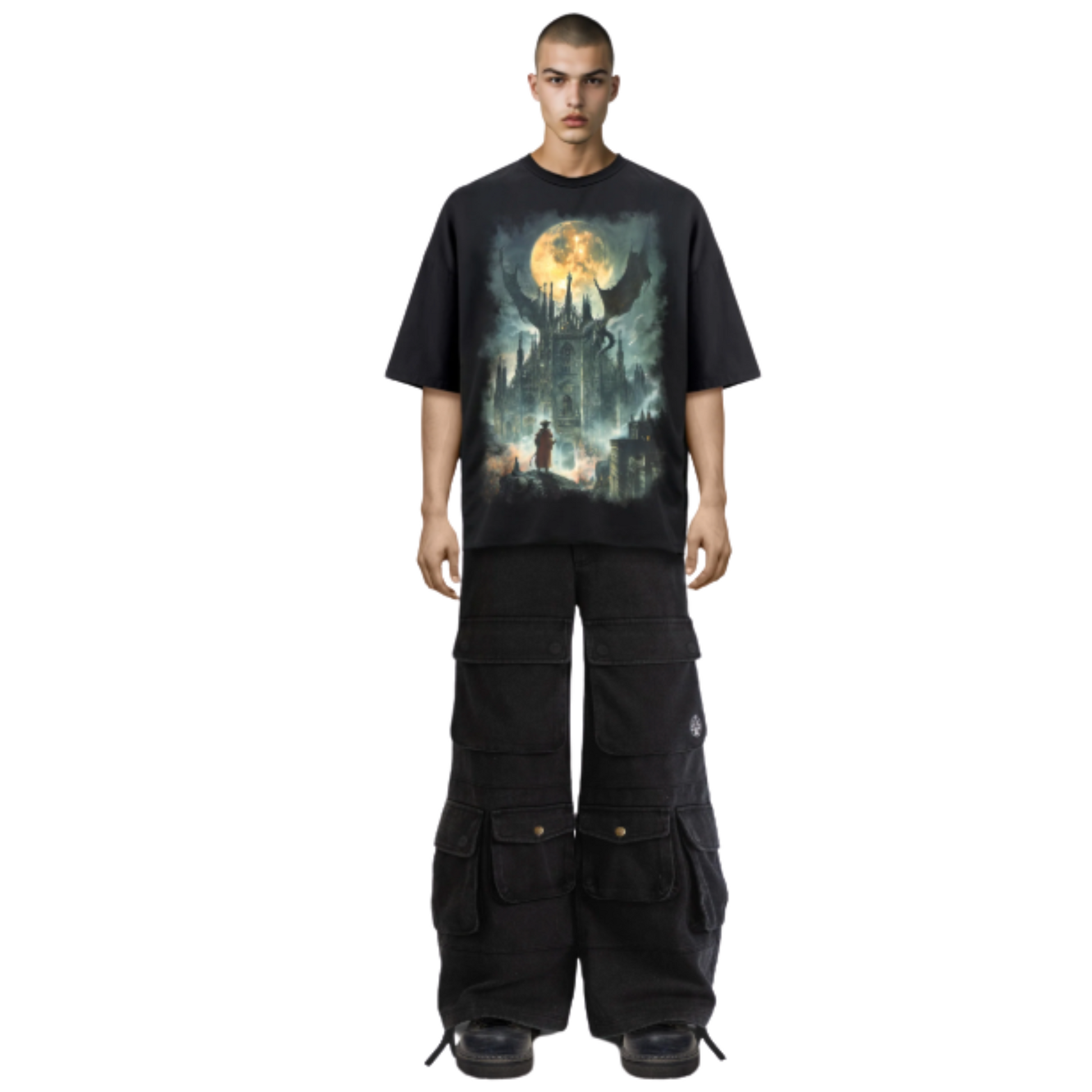 MEN - T-SHIRT TEE MILANO Black - Untitled Artworks