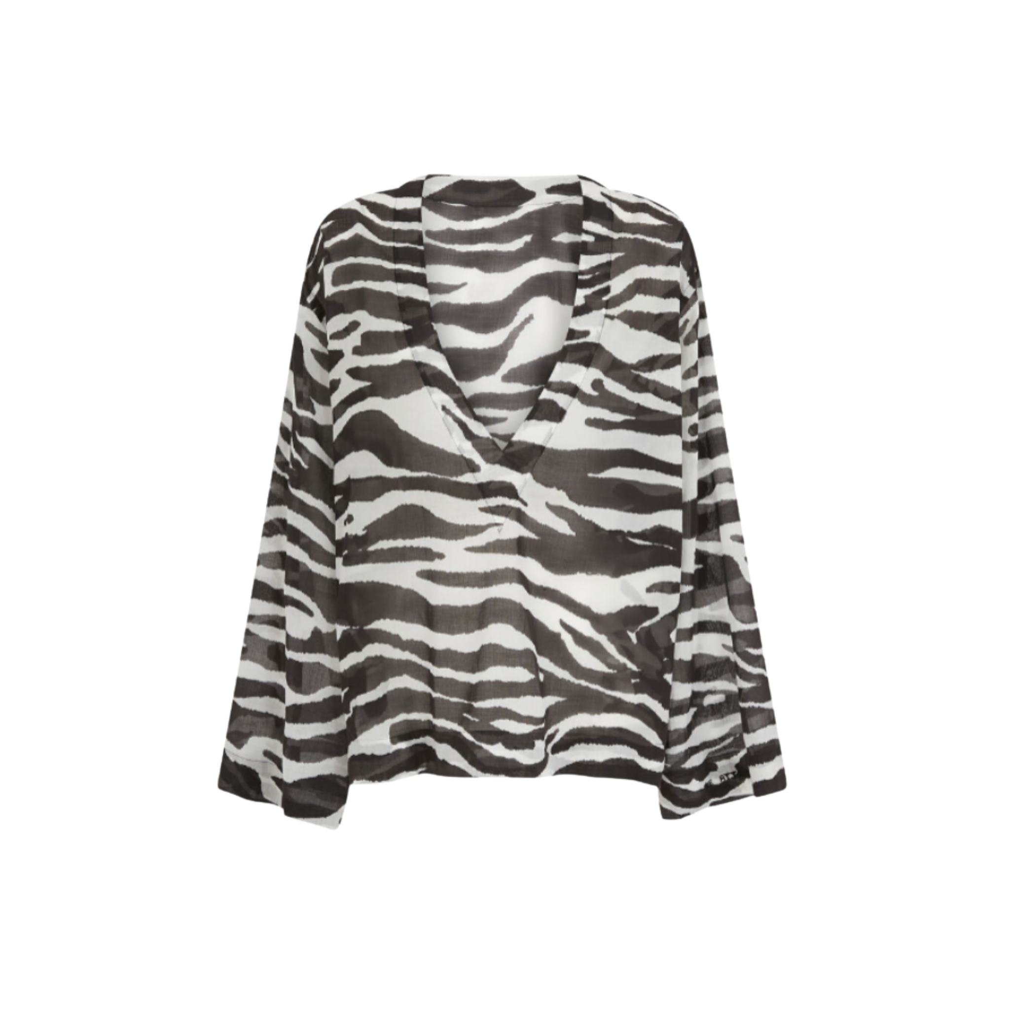 WOMEN - WHITE AND BLACK BLOUSE - The Attico