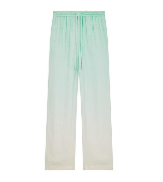 WOMEN - GRADIENT MONOGRAM TROUSERS LIGHT GREEN - Casa Blanca