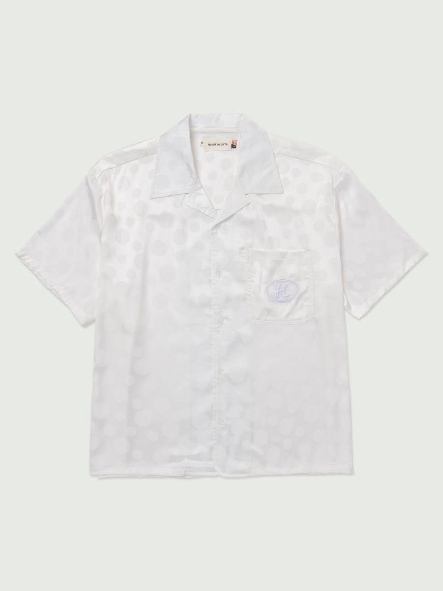 MEN - SHIRT POKA DOT CAMP WHITE - HTG