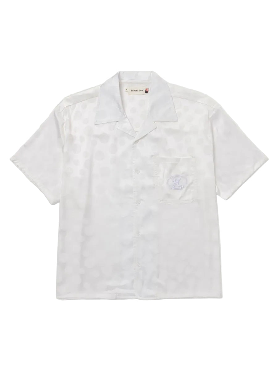 MEN - SHIRT POKA DOT CAMP WHITE - HTG