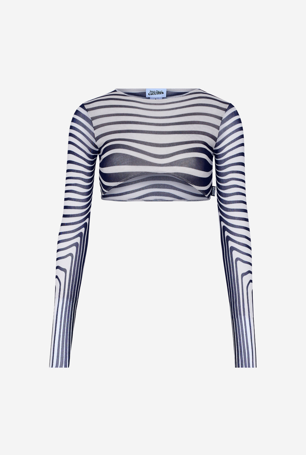 WOMEN - RE-EDITION NAVY BLUE BODY MORPHING CROP TOP - JPG