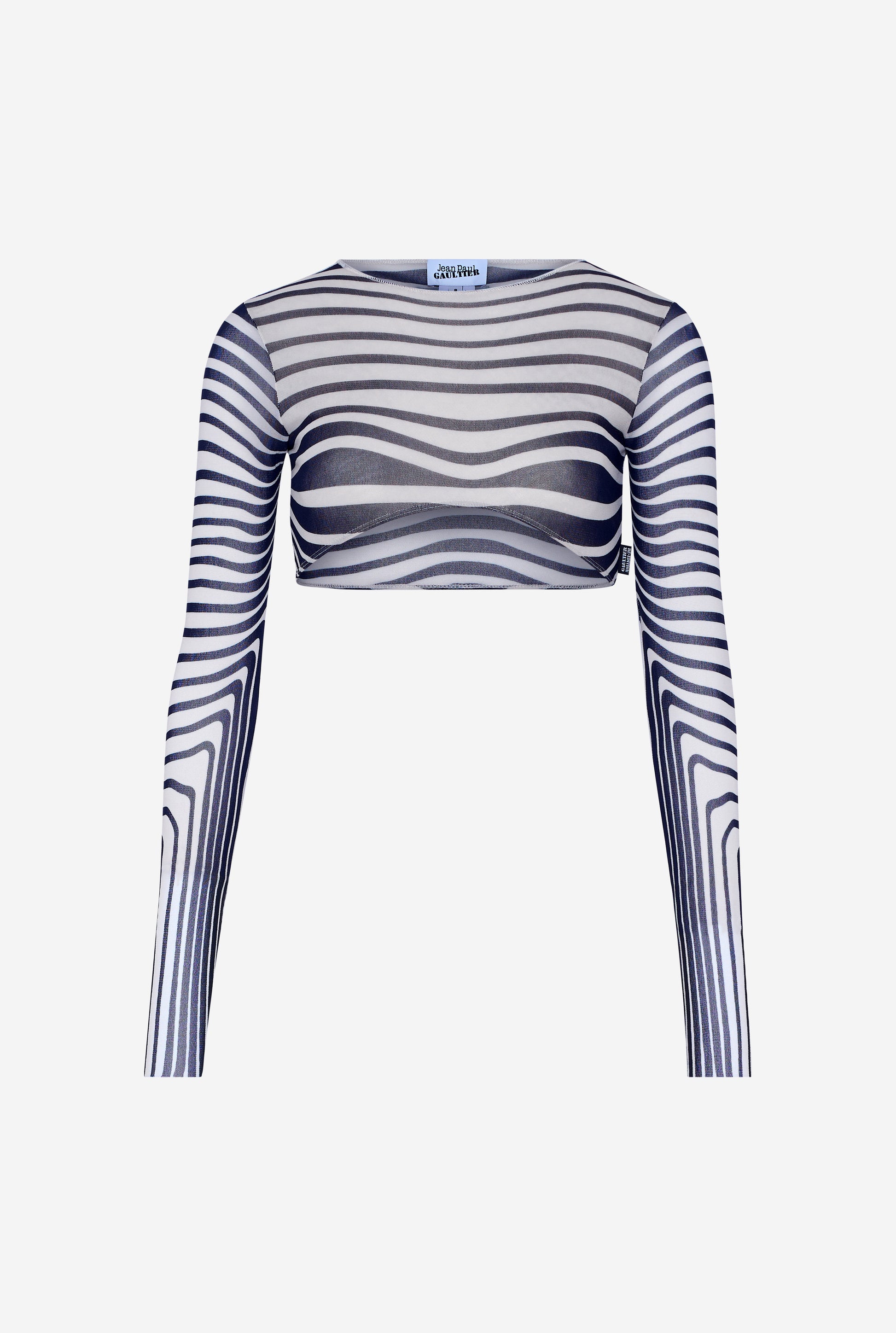 WOMEN - RE-EDITION NAVY BLUE BODY MORPHING CROP TOP - JPG