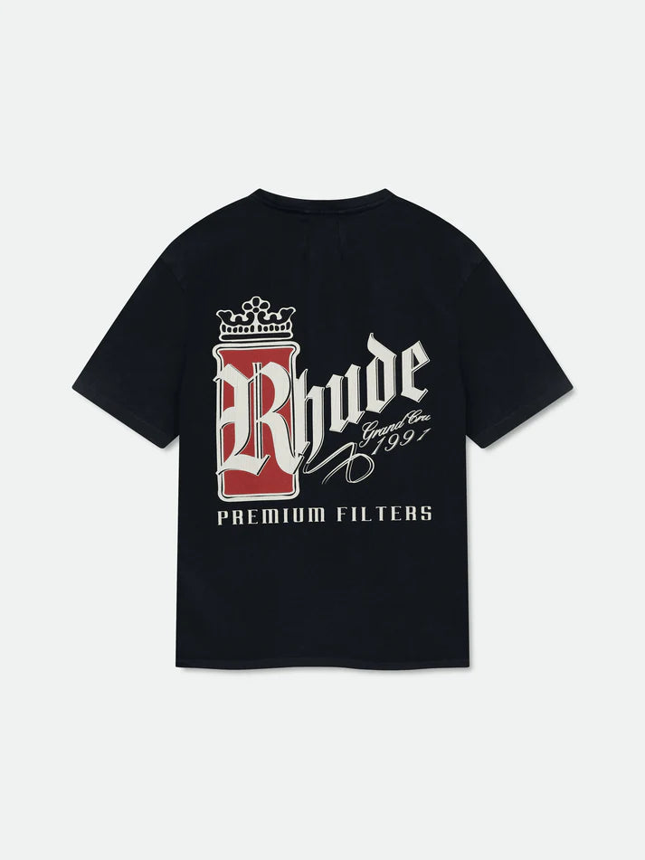MEN - FUMAR BLACK TEE - RHUDE