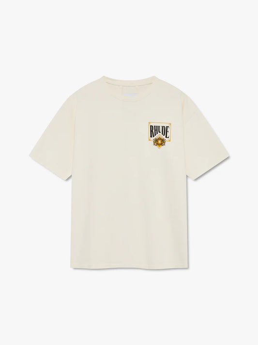 MEN - PLAYING CARD TEE WHITE/YELLOW - RHUDE