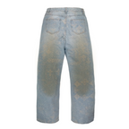 MEN - JACQUARD DENIM PANTS - Untitled Artworks