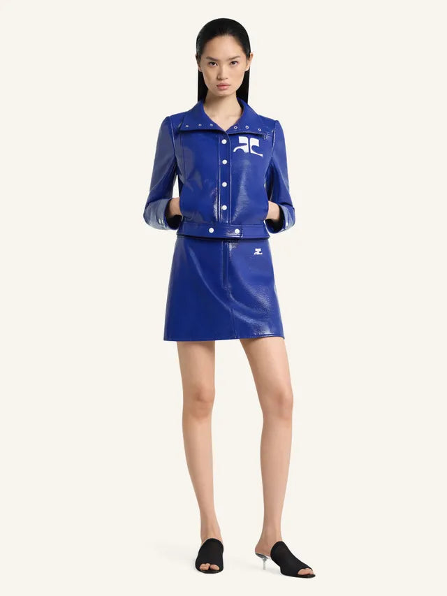 WOMEN - VINYLE REEDITION JACKET BLUE - Courrèges