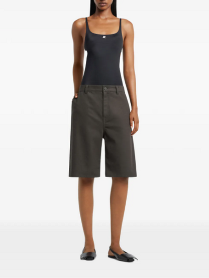 WOMEN - Maillot de Bain Logo Brodé Black - Courrèges