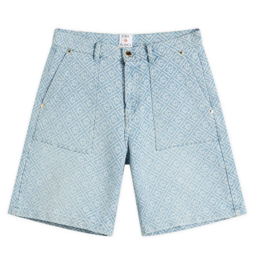 MEN - DENIM SHORT RELAXED MONOGRAM - Casa Blanca