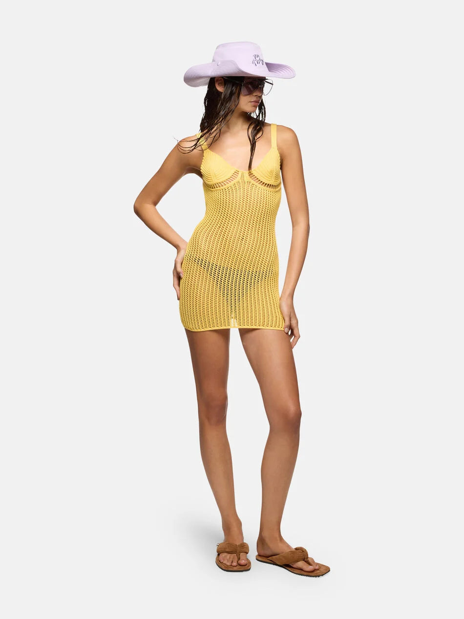 WOMEN - YELLOW MINI DRESS - The Attico