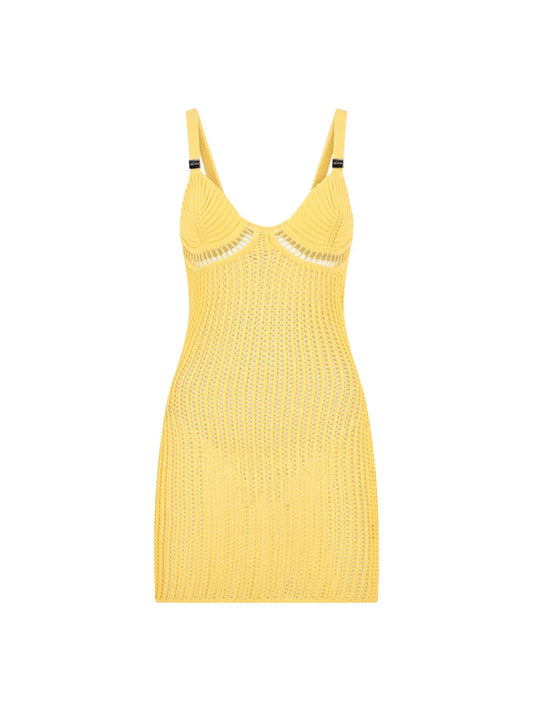 WOMEN - YELLOW MINI DRESS - The Attico