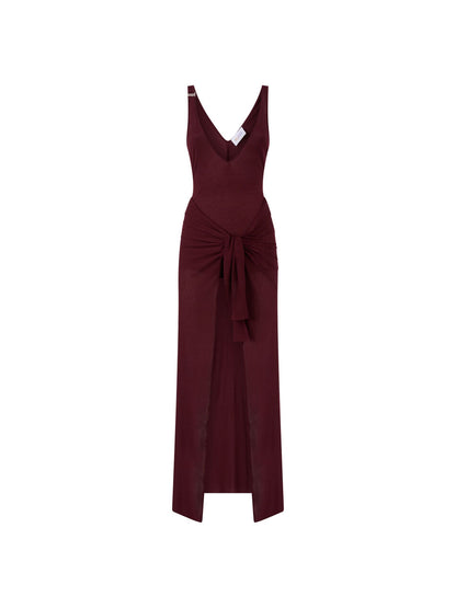 WOMEN - DARK GRAPES MIDI DRESS - The Attico