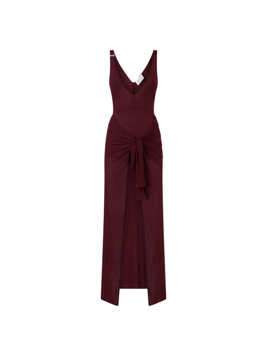 WOMEN - DARK GRAPES MIDI DRESS - The Attico
