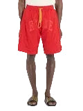 MEN - SHORT BAGGY MESH COLLEGIATE LOGO RED - Rhude
