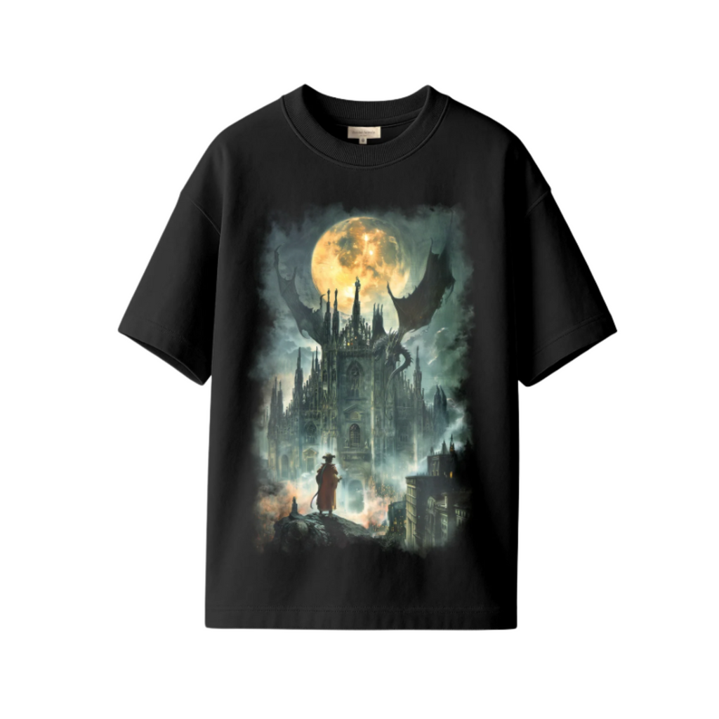 MEN - T-SHIRT TEE MILANO Black - Untitled Artworks