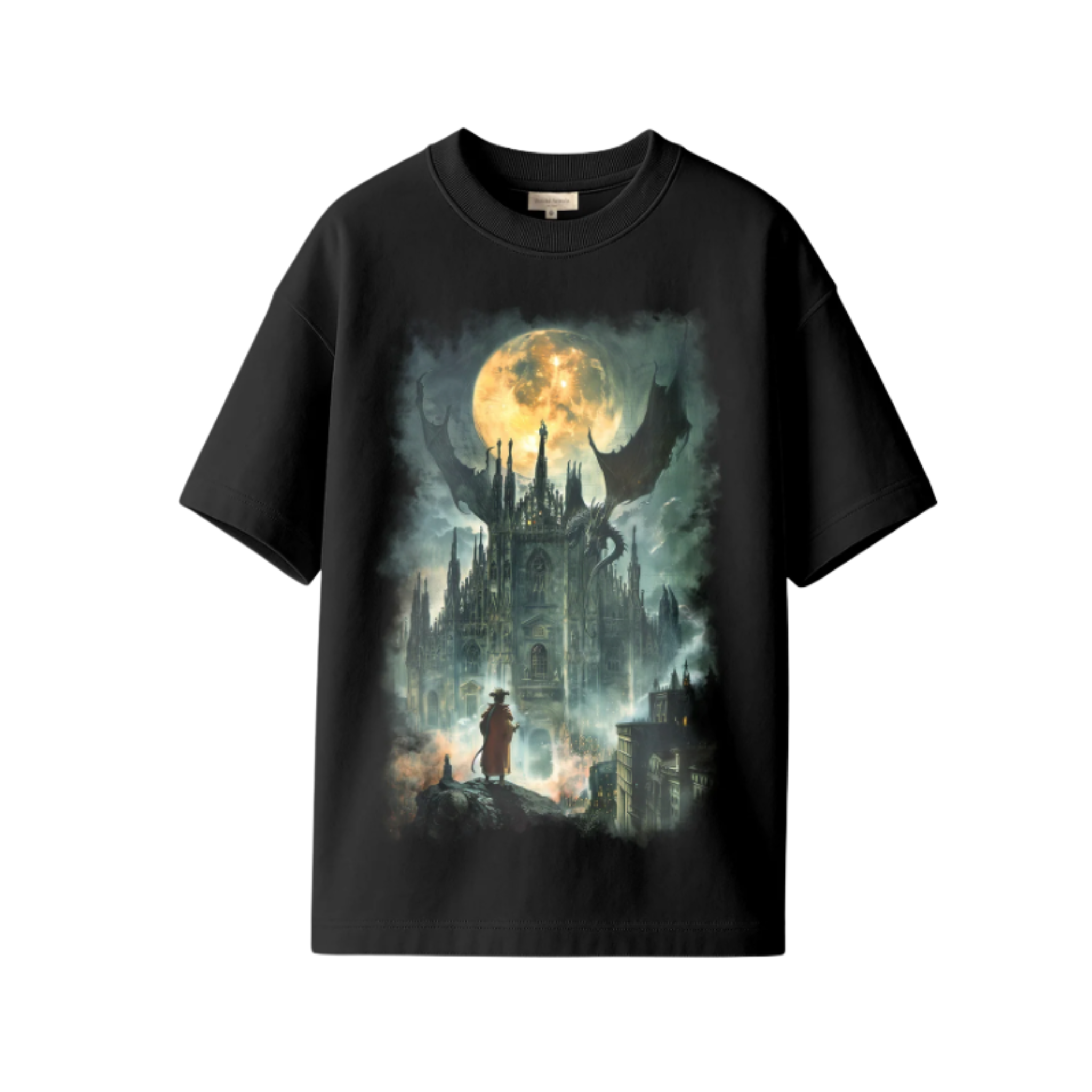 MEN - T-SHIRT TEE MILANO Black - Untitled Artworks