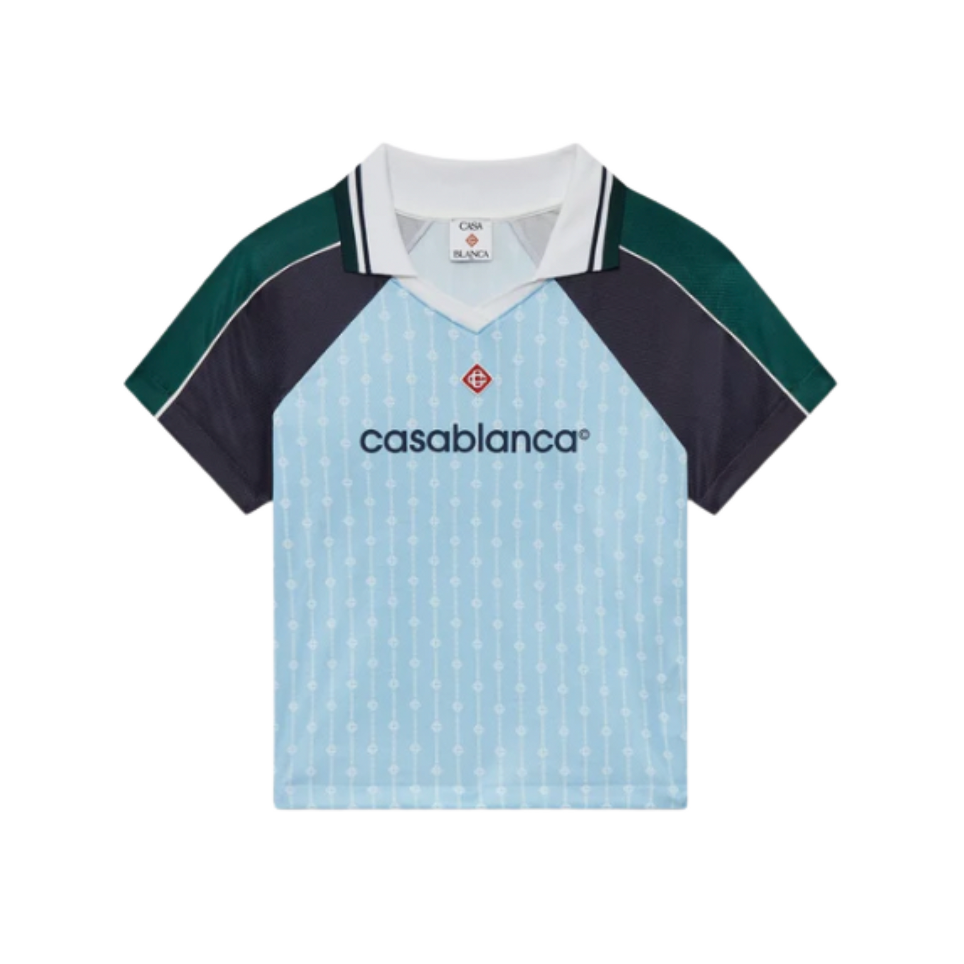 WOMEN - FOOTBALL SHIRT PINSTRIPE LAUREL Blue - Casa Blanca