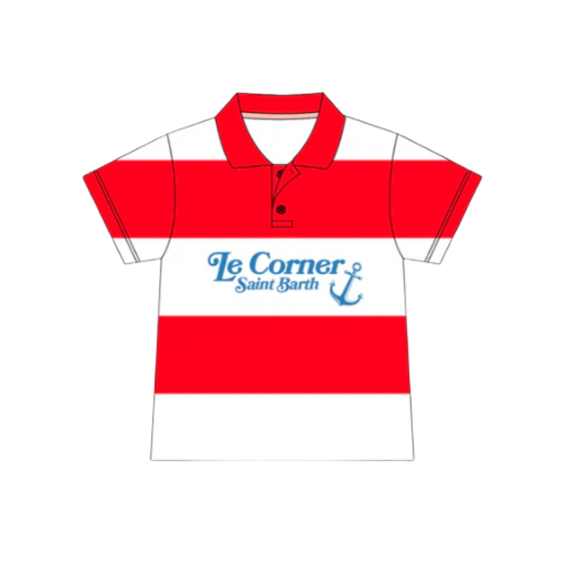 KIDS - POLO BUCKET REGATTA Red/Blue - Le Corner Saint Barth