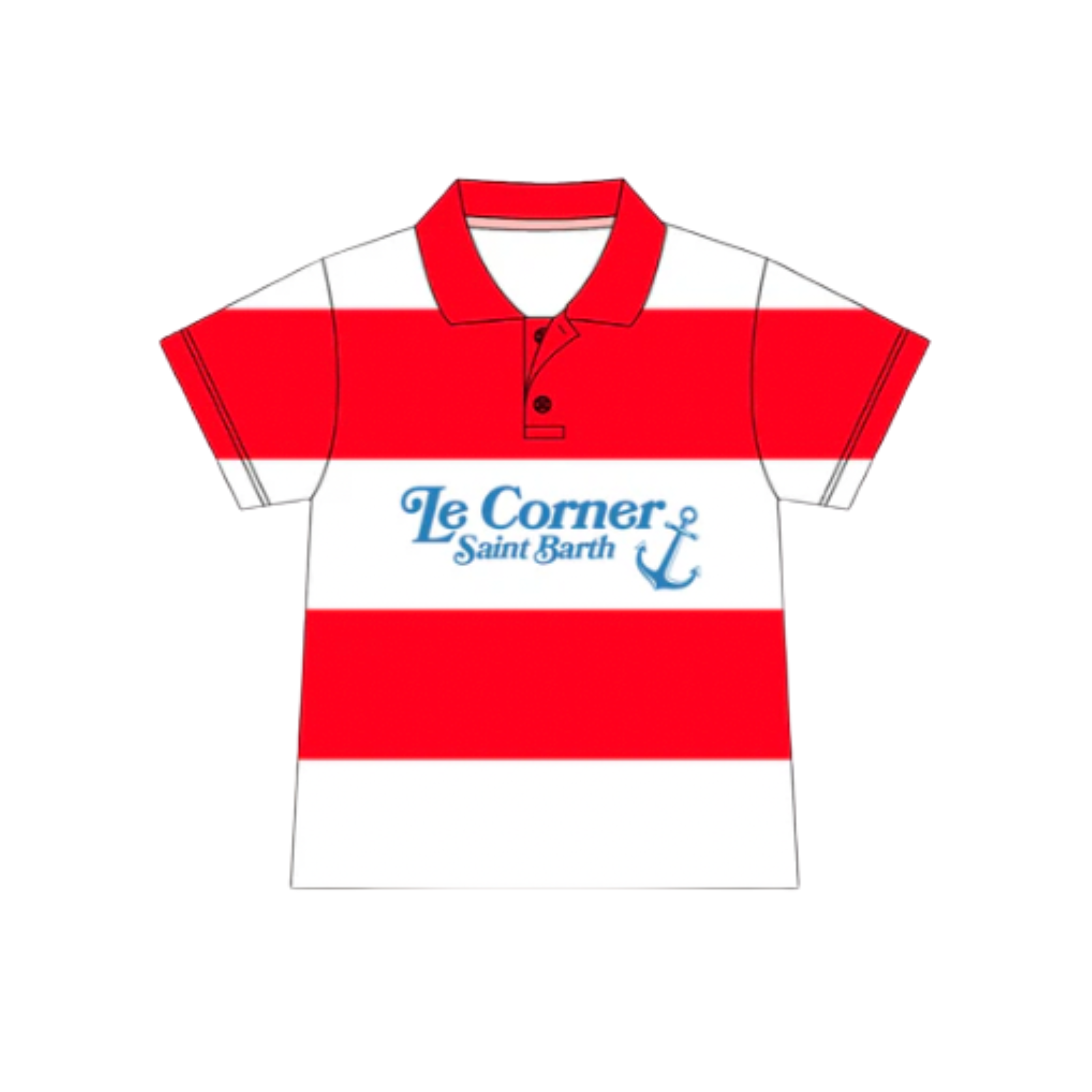 KIDS - POLO BUCKET REGATTA Red/Blue - Le Corner Saint Barth