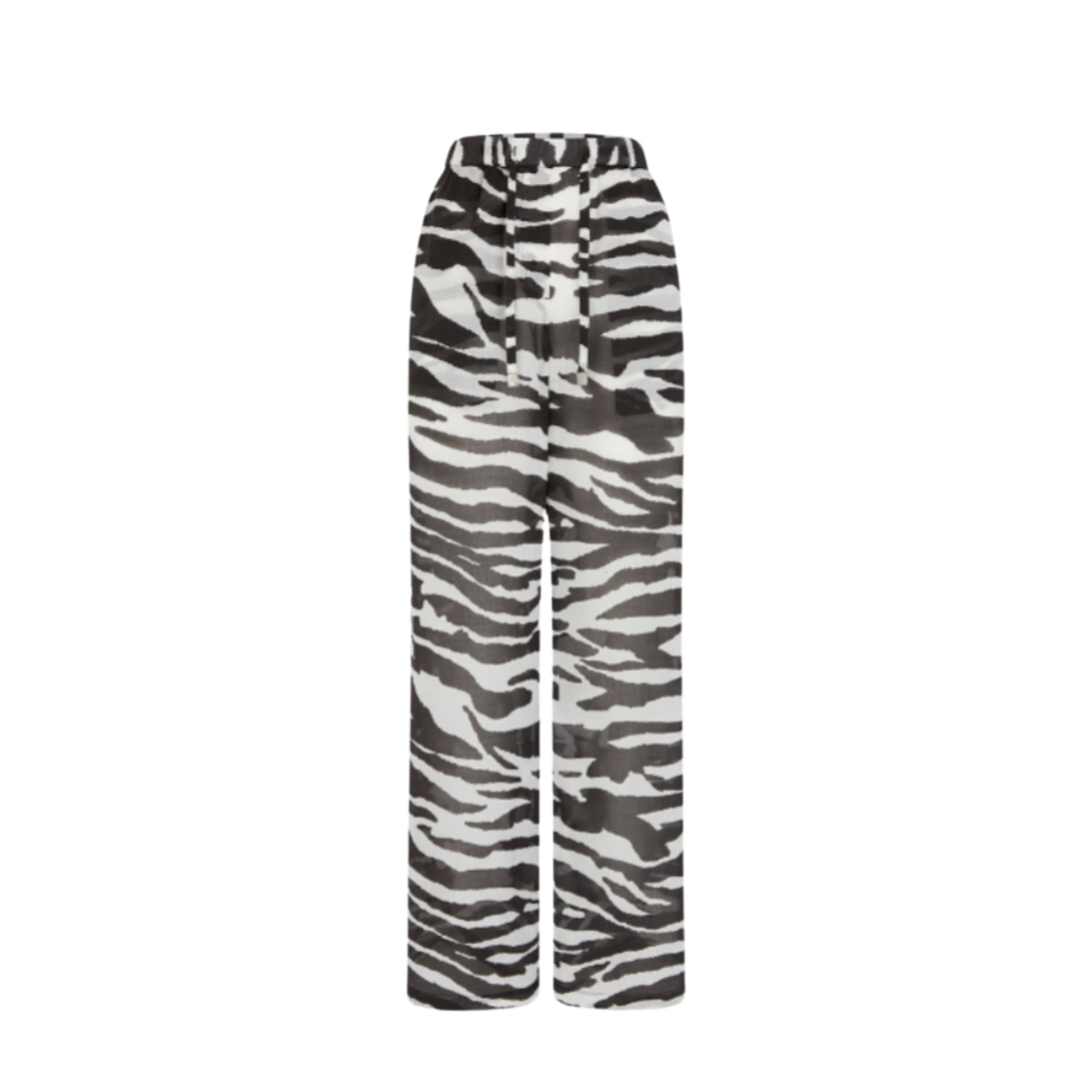 WOMEN - WHITE AND BLACK LONG PANT - The Attico