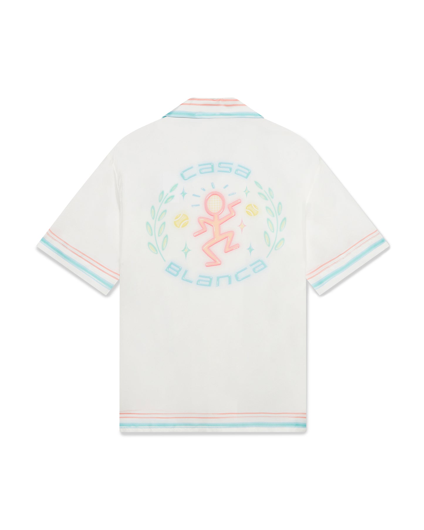 MEN - CHEMISE EN SOI DANCE JOY Pink/Blue - Casa Blanca