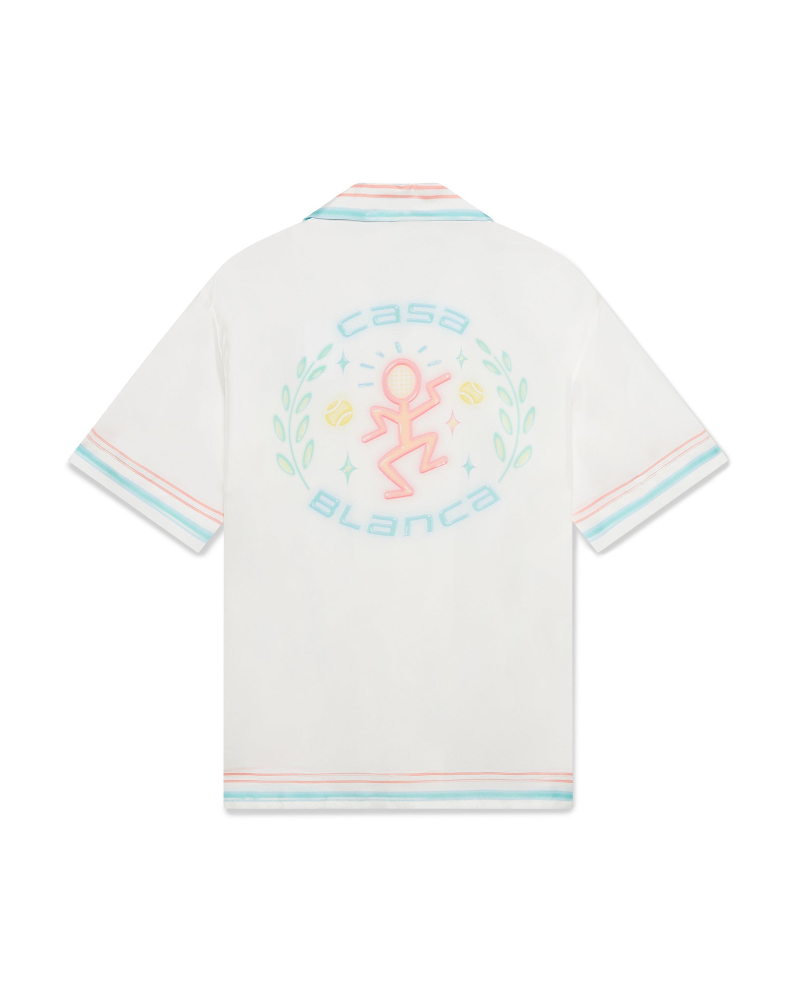 MEN - CHEMISE EN SOI DANCE JOY Pink/Blue - Casa Blanca