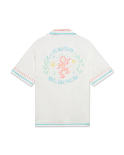 MEN - CHEMISE EN SOI DANCE JOY Pink/Blue - Casa Blanca