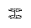RING DAME PHANTOM WITH DIAMONDS WHITE GOLD - Hoorsenbuhs