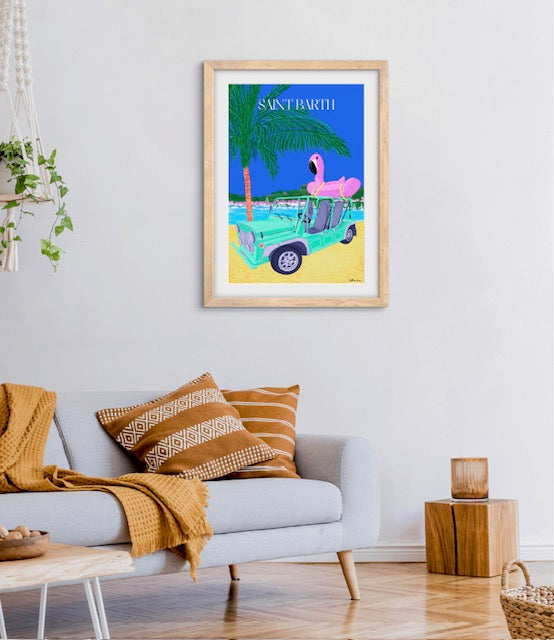 Tableau Moke & Flamand Rose Limited Edition - Celine Luu Art