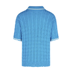 MEN - POLO CABLE KNIT Bleu/White - Marni
