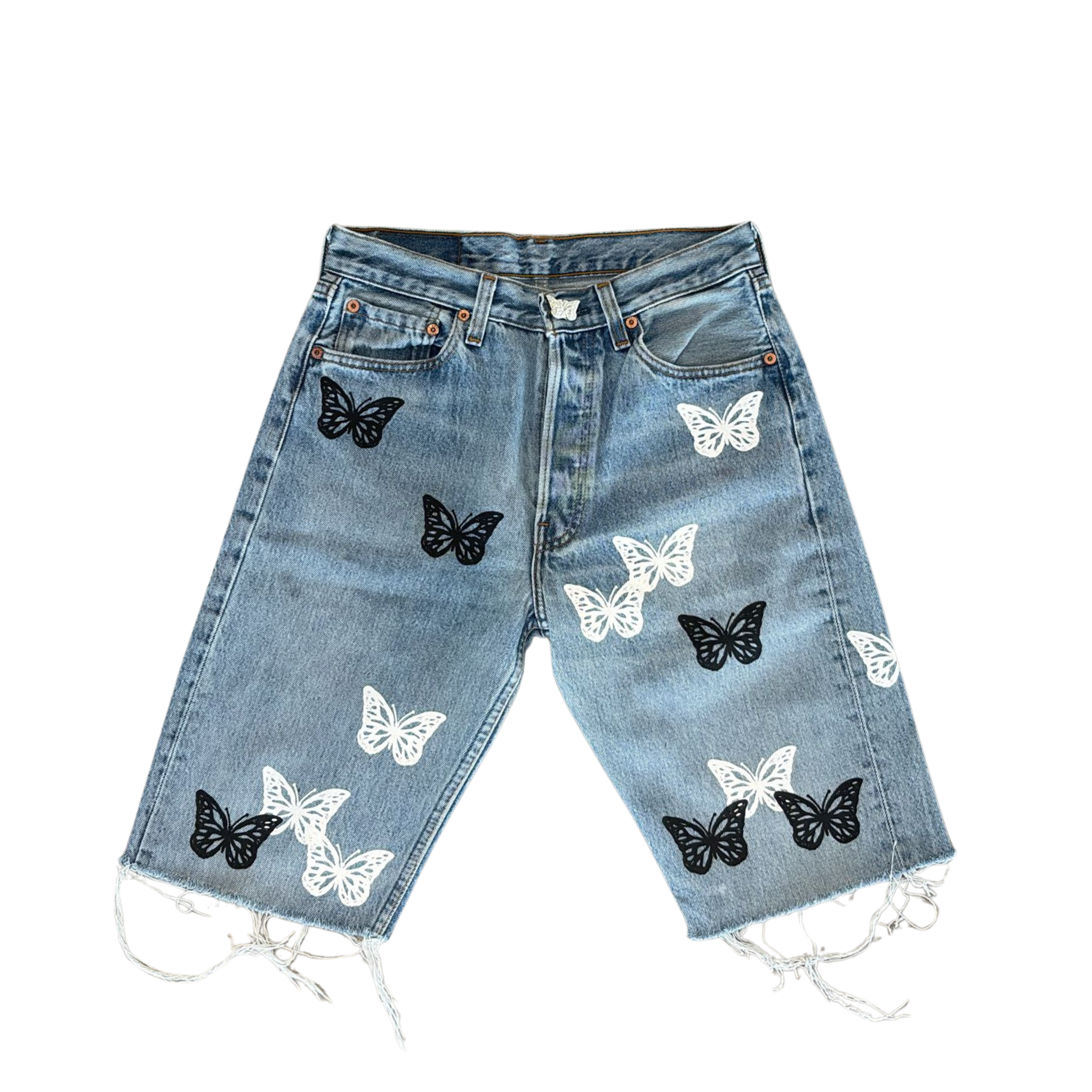 MEN - BUTTERFLY DENIM SHORT MULTI COLORS - About Dreams