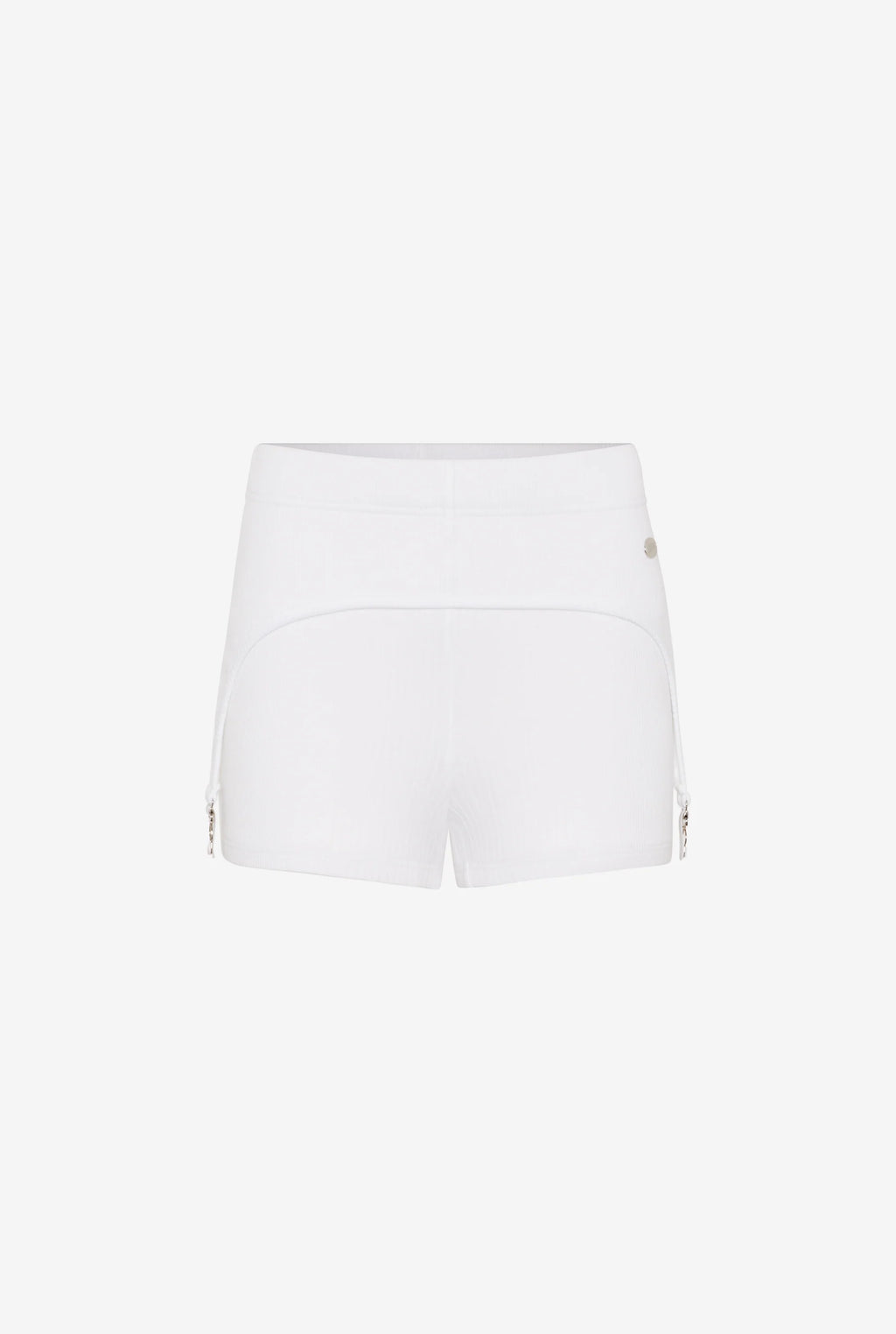 WOMEN - The White Garter Mini-Shorts - JPG