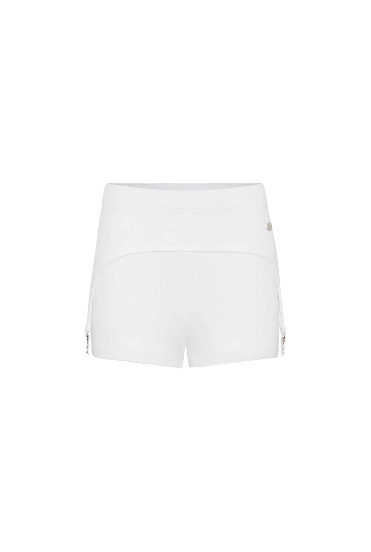 WOMEN - The White Garter Mini-Shorts - JPG