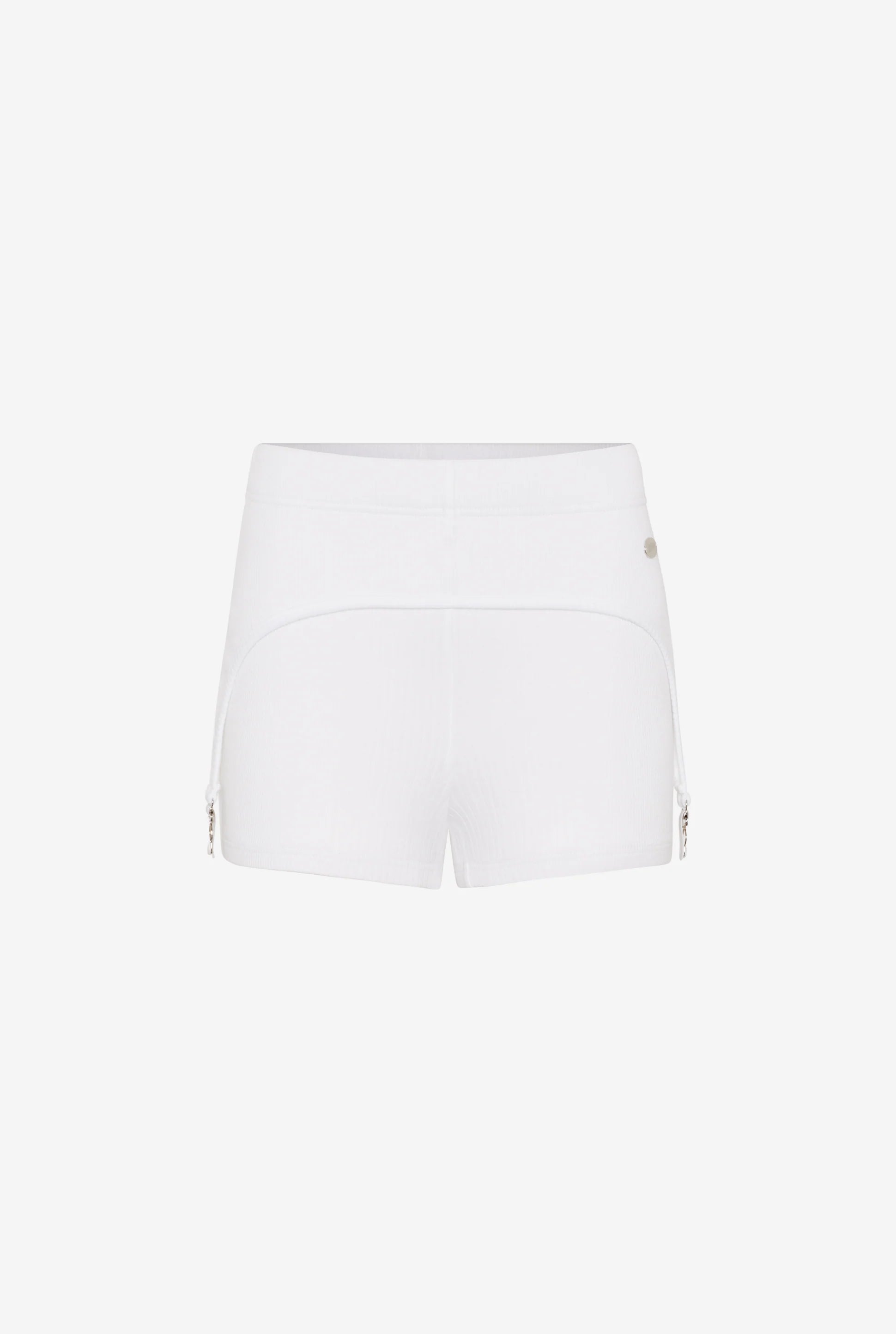 WOMEN - The White Garter Mini-Shorts - JPG