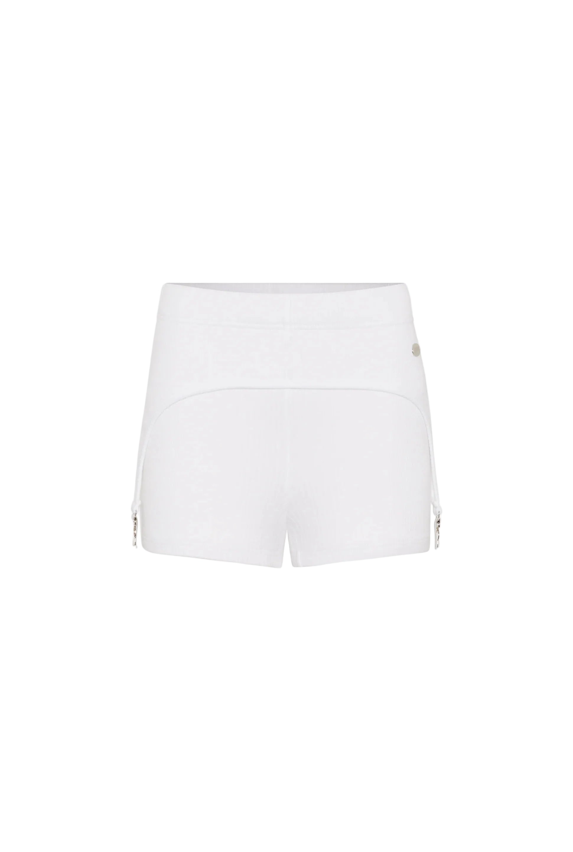 WOMEN - The White Garter Mini-Shorts - JPG