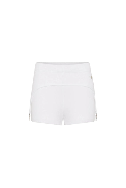 WOMEN - The White Garter Mini-Shorts - JPG