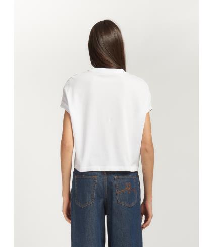 WOMEN - T-SHIRT WHITE LOGO FRAME - Marni