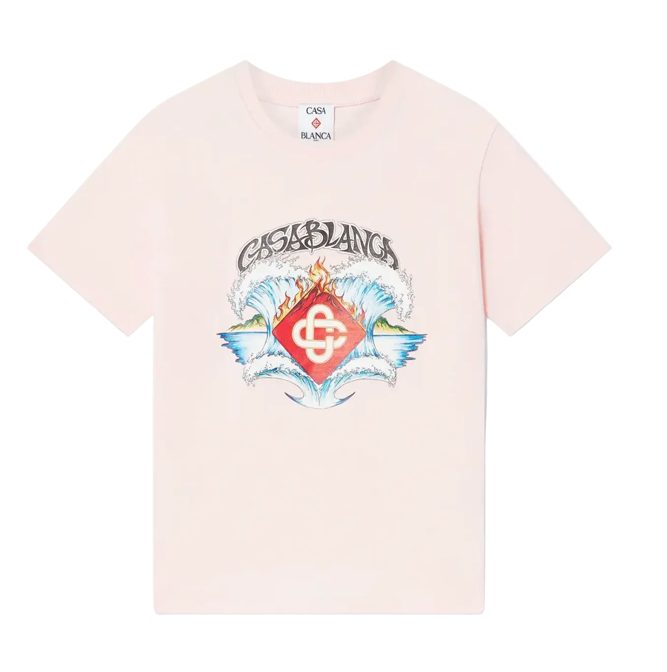 KIDS - T-SHIRT PINK WAVES - Casa Blanca