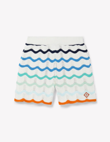 MEN - Short Gradient Waves Texture White/Multi Beach Capsule