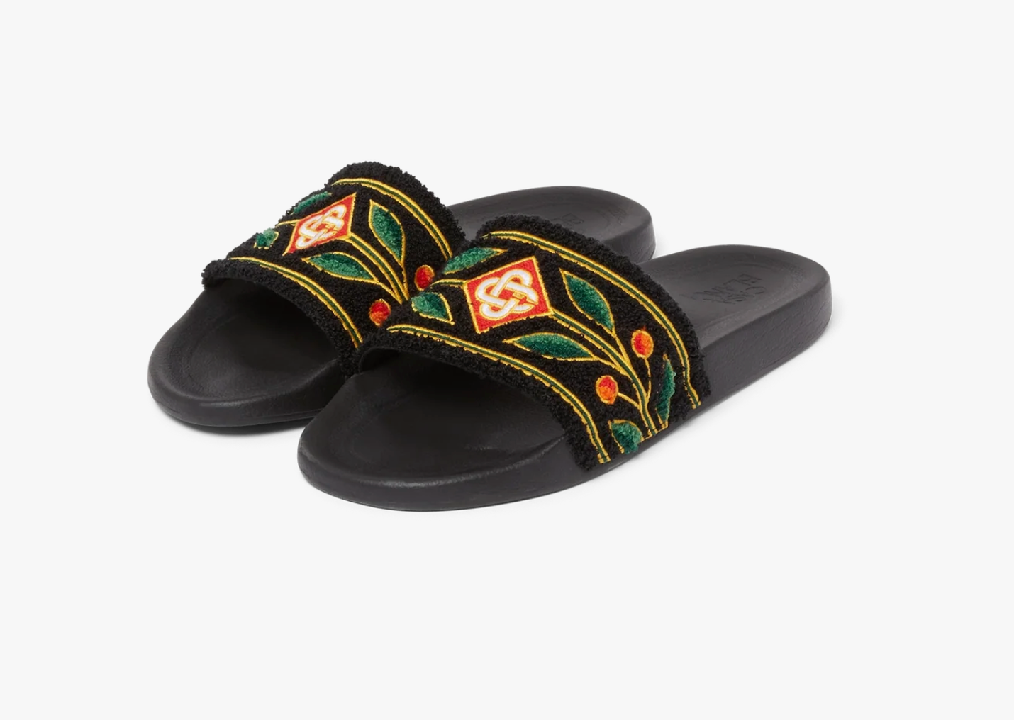 TERRY SLIDER BLACK - Casa Blanca