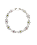Daisy Bracelet Peridot and Morganite Green/Pink - Hatton Labs