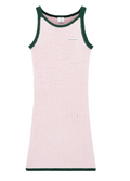 WOMEN - DRESS COTTON MOULINÉ TANK pink/green - Casa Blanca