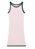 WOMEN - DRESS COTTON MOULINÉ TANK pink/green - Casa Blanca