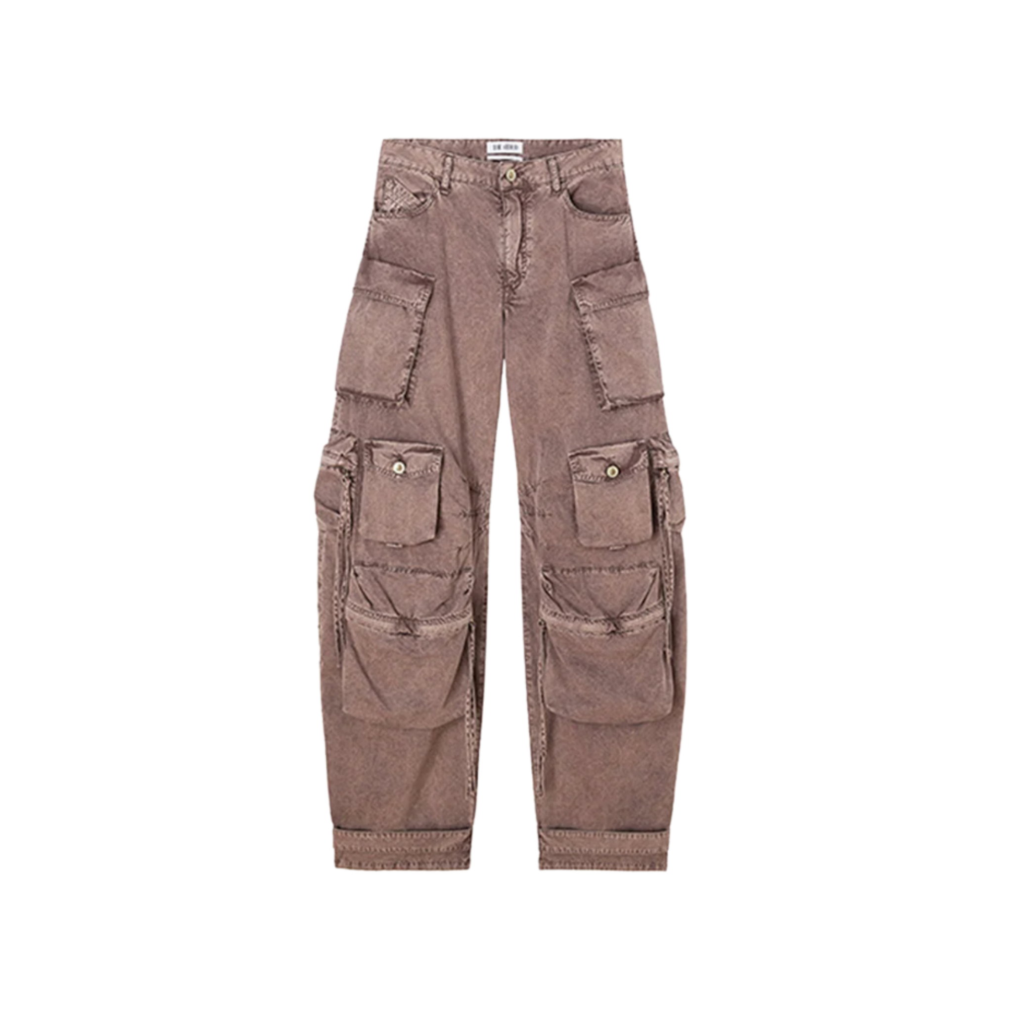 WOMEN -"FERN'' WASHED MAUVE LONG PANTS - THE ATTICO