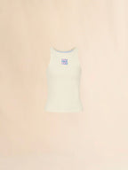 WOMEN - Top en coton crème avec logo Marni Frame - Marni