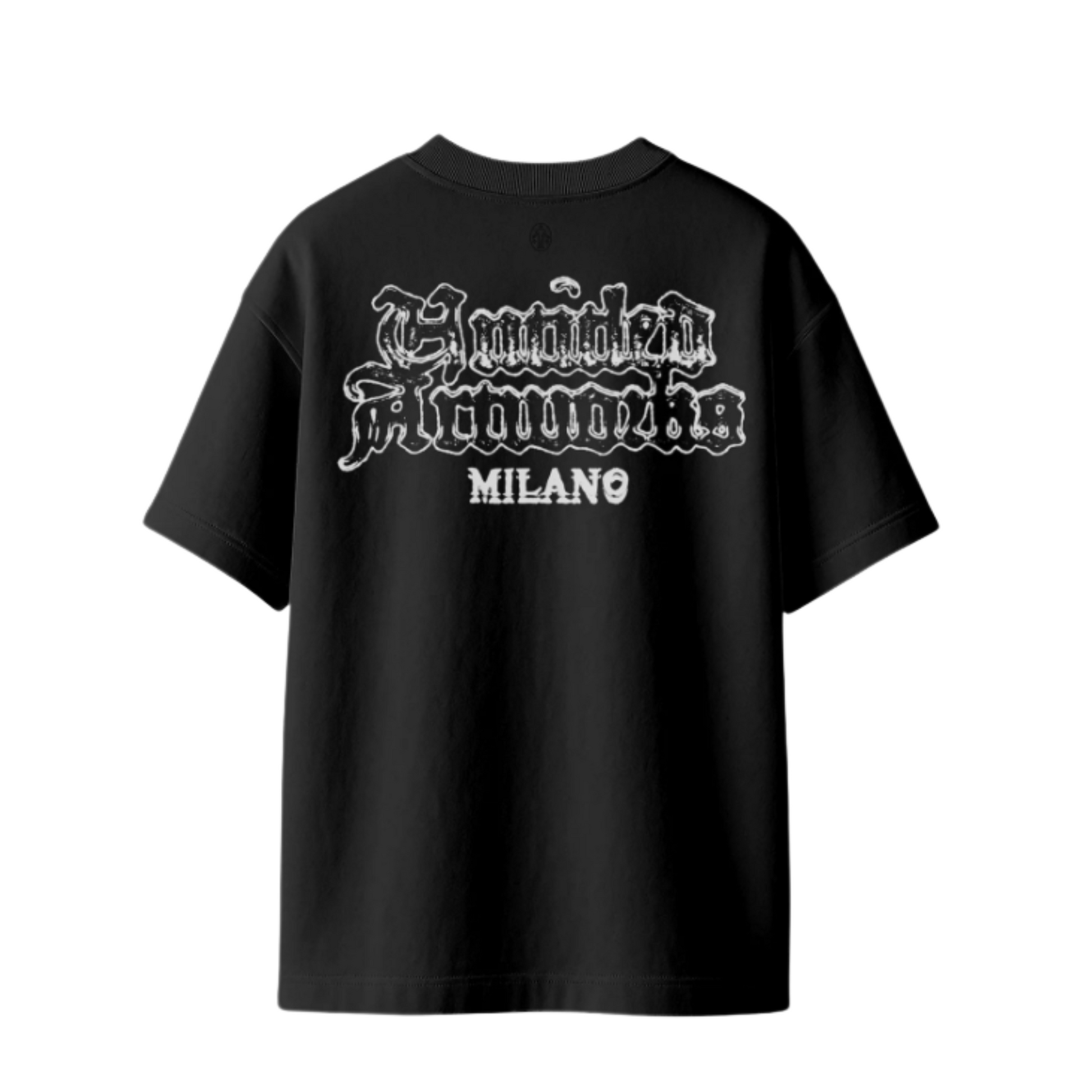 MEN - T-SHIRT TEE MILANO Black - Untitled Artworks