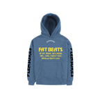 MEN - HOODIE SECTIONS FAT BEATS Blue/Yellow - Pleasures