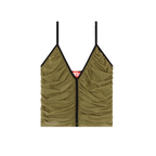 WOMEN - T-AIKY TOP A BRETELLES Vert Foncées - Diesel