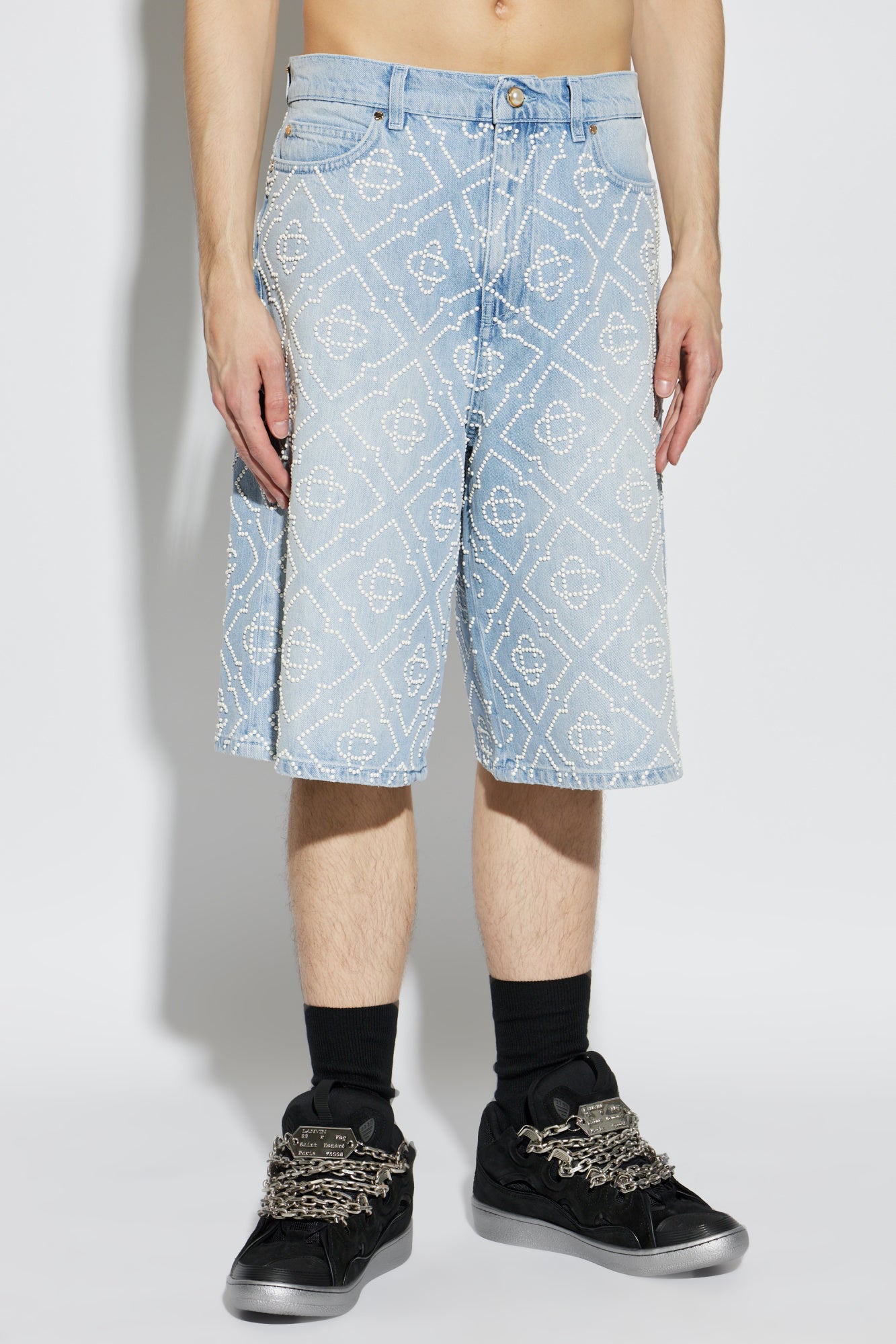 MEN - PEARL DENIM SHORT - Casa Blanca