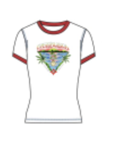 WOMEN-Innocence Triangle Short Sleeve T‑Shirt-CASA BLANCA